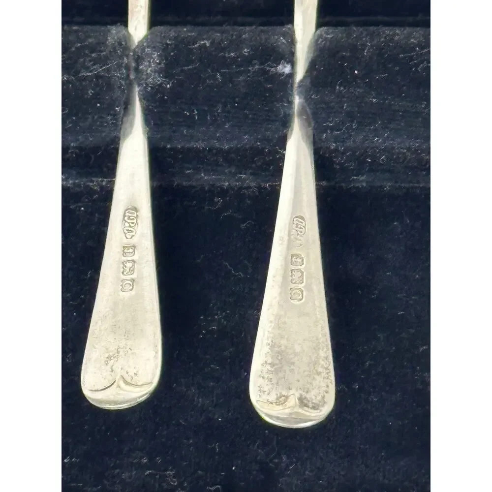 Douglas Pell Sterling Silver Spoons 1977 Jubilee London Hallmark Set